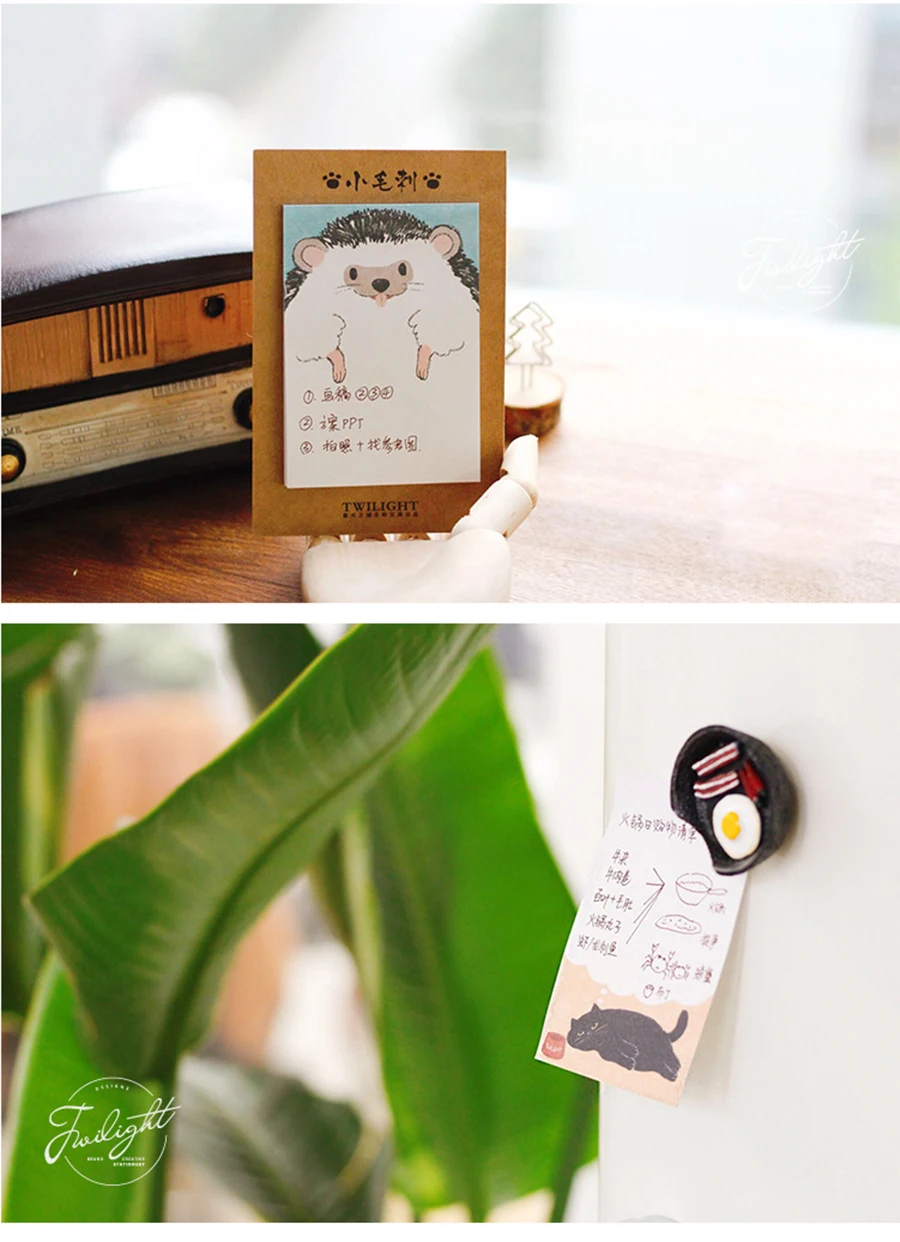 1х милые Meng pet серии Kawaii Sticky Notes Post memo pad школьные принадлежности планировщик наклейки бумажные закладки для офиса канцелярские принадлежности