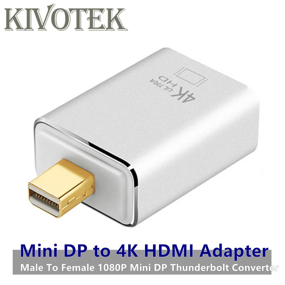 Mini Displayport DP to HDMI4K адаптер конвертер папа к женскому 1080P разъем Thunderbolt для ПК Macbook Pro