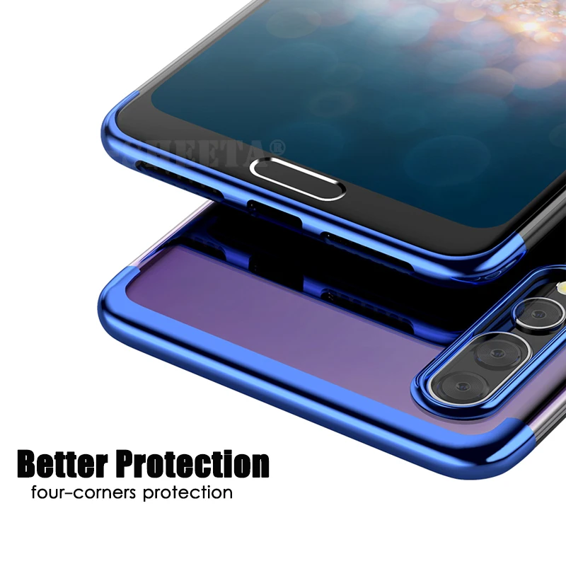 Тонкий Прозрачный Силиконовый ТПУ гелевый Чехол для Huawei P20 Lite Nova 3 3i Honor 7X 8X Play 7C Pro Y5