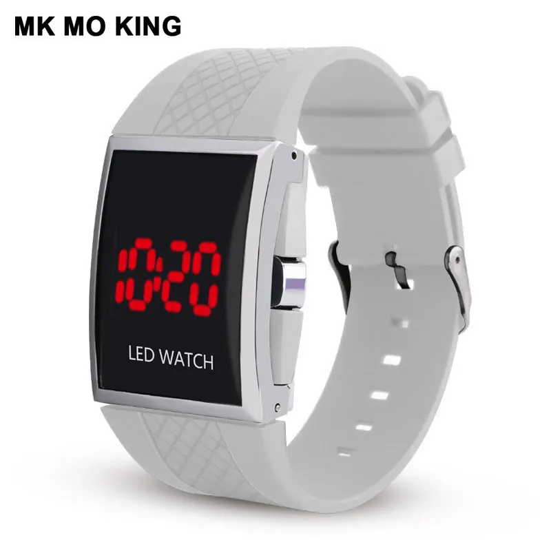 Спортивные часы mk для мужчин и женщин цифровые наручные с LED подсветкой пар|Часы