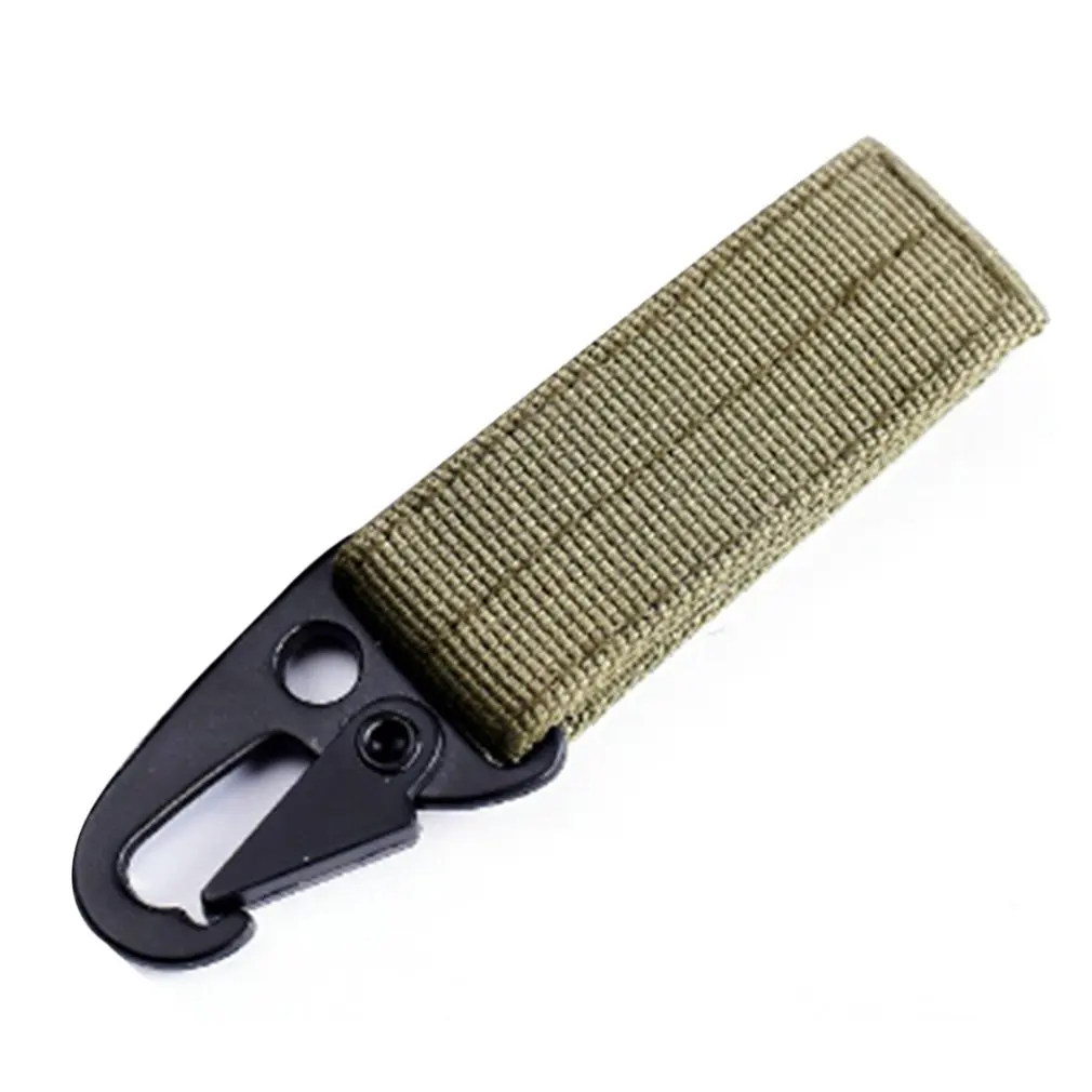 Army green 1 шт. Открытый Нейлоновый ключ крюк лямки Пряжка подвесной ремень карабин зажим многофункциональный кемпинг альпинизм туризм оборудование пряжки - Цвет: Army green