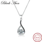 Ожерелье женское из серебра 925 пробы, в виде капли воды