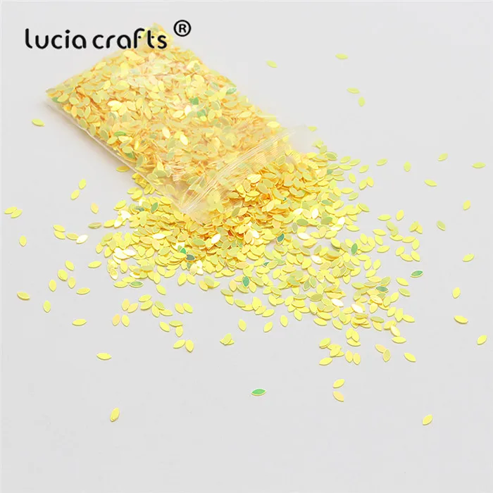 C4 Yellow Lucia crafts 20 г/лот 2*4 мм многоцветный пластик свободные блестки для дома Рождественские вечерние свадебные украшения конфетти DIY аксессуары D0209 - Цвет: C4 Yellow
