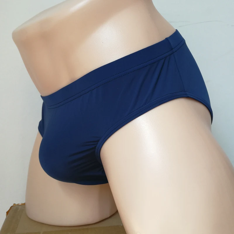 Трусы брифы мужские Бесшовные прозрачные дышащие трусы из вискозы с заниженной