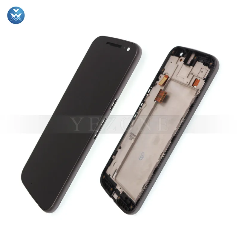 AAA ЖК-дисплей Дисплей для Motorola Moto G4 XT1622 XT1625 touch Панель планшета Рамки полная сборка