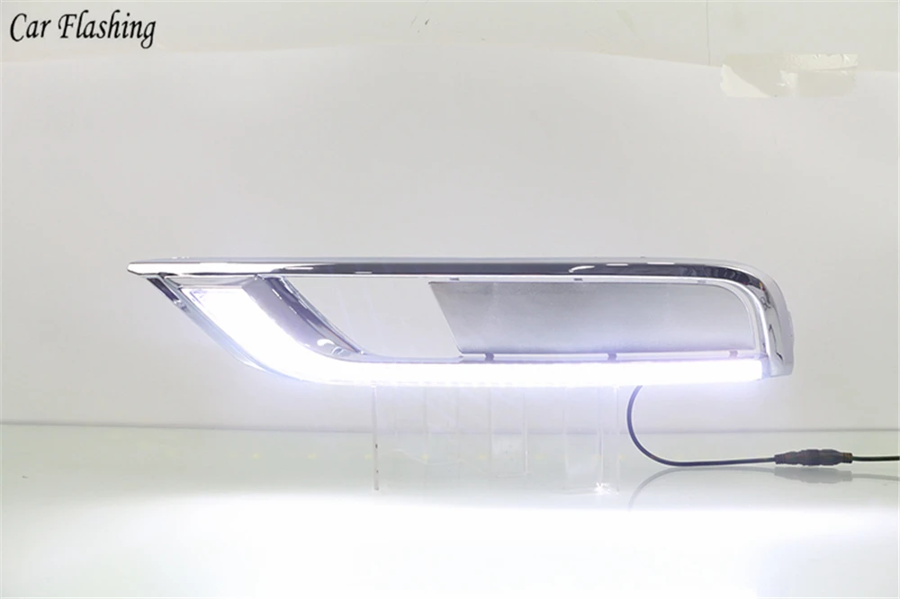 Автомобильная проблесковая 1 набор 12V ABS светодиодный для Хонда сrv CR-V DRL Дневной светильник с желтым Поворотная сигнальная лампа