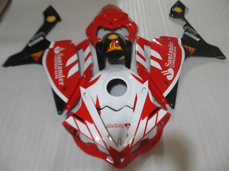 Комплект обтекателей под давлением для YZFR1 07 08 YZF R1 YZF1000 2007 2008 ABS красный белый