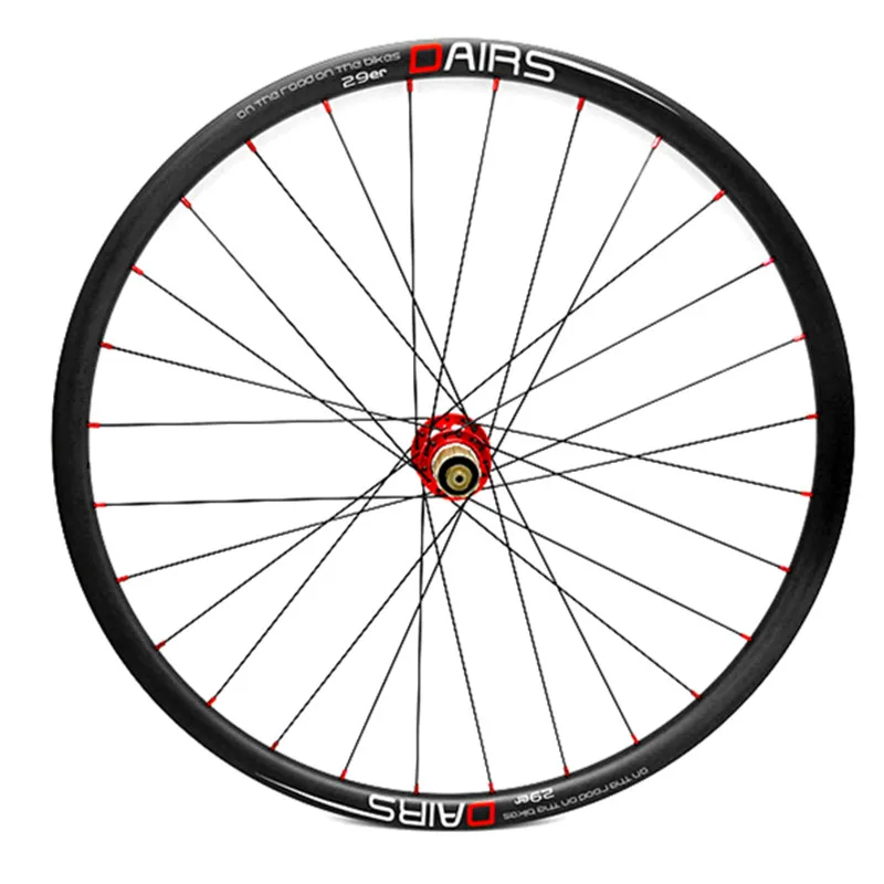 DAIRS 29er mtb дисковые Углеродные колеса 27x25 мм hookless 100x9 135x9 QR бескамерные велосипедные