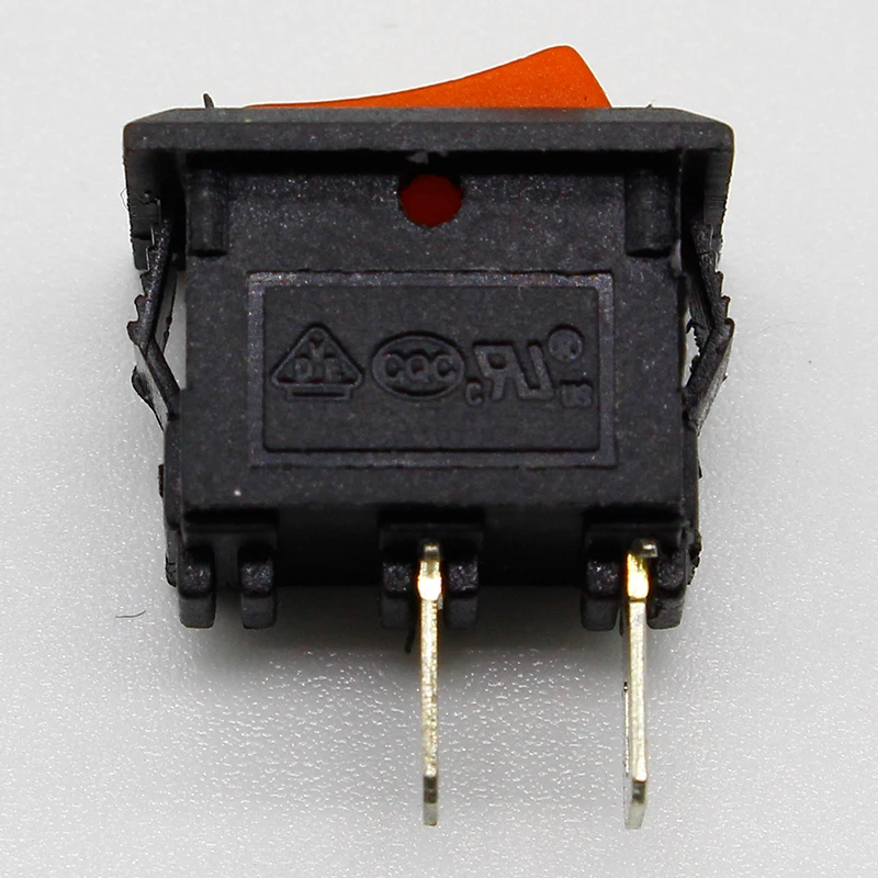 10 шт./лот красный 10*15 мм SPST 2PIN вкл/выкл G125 кулисный переключатель лодки 3а/250В
