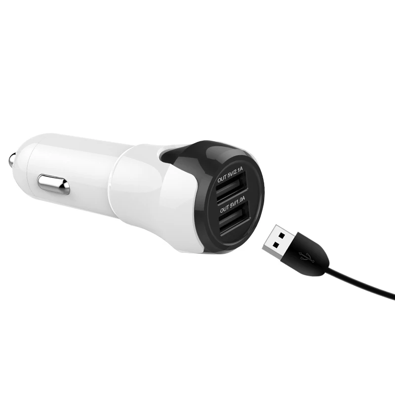Новое обновление Dual USB Автомобильное зарядное устройство 2 порта 3.1A увлажнитель