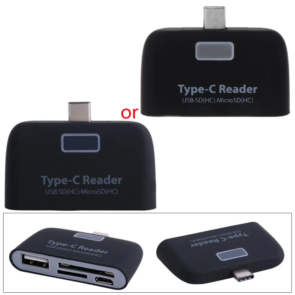 3в1 USB 3 1 Type C TF Micro SD OTG кардридер для Macbook Phone Tablet Новинка и высокое качество|USB-хабы| |
