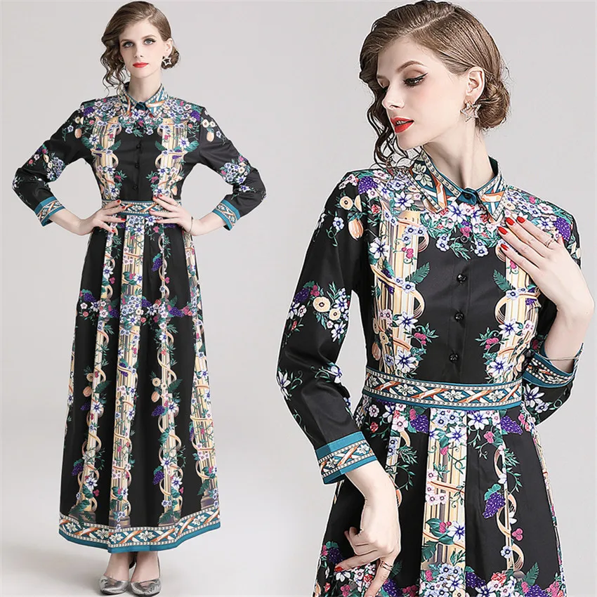 Весеннее платье женское дизайнерское подиумное 2020 высокое качество модное