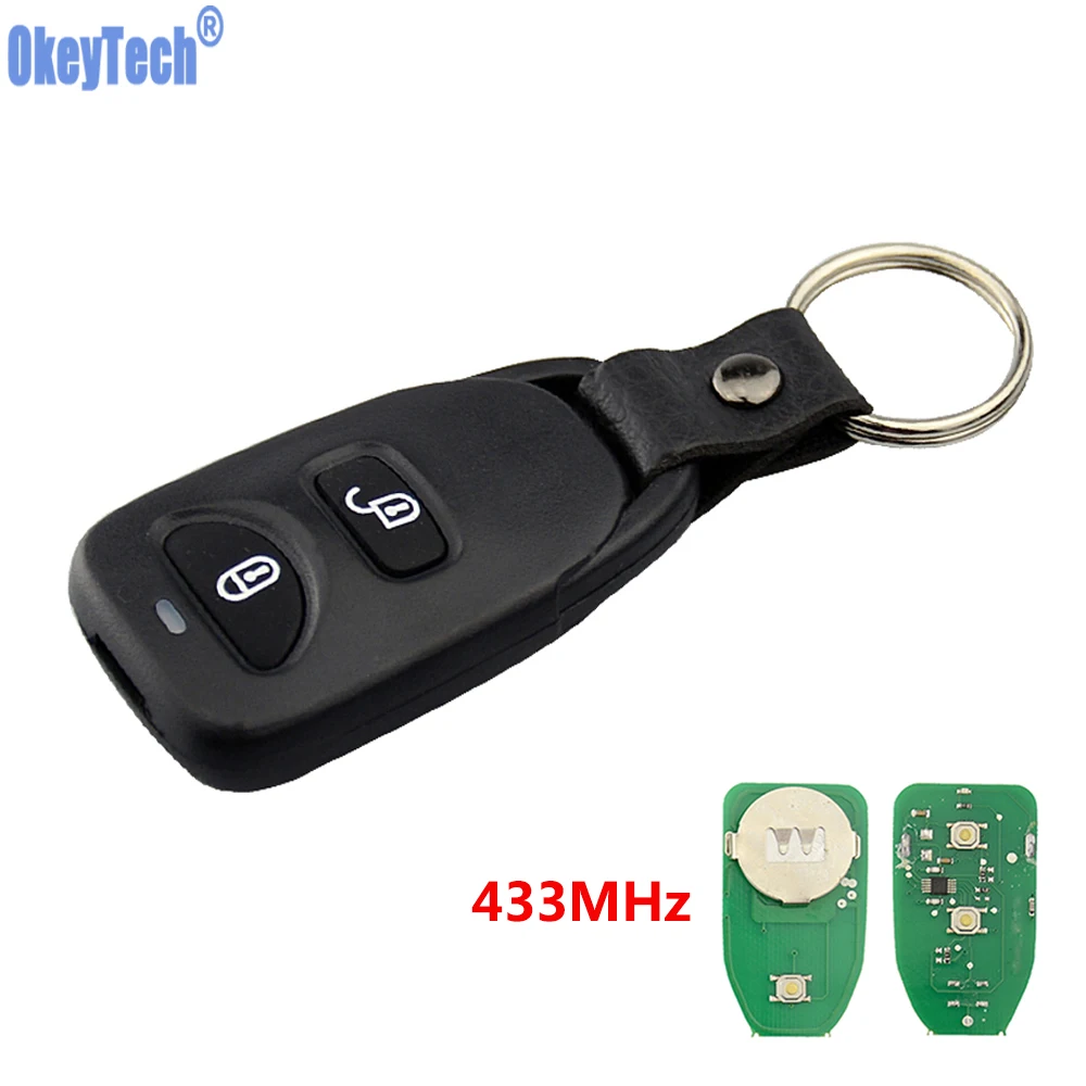 Автомобильный пульт дистанционного управления OkeyTech брелок 2 + 1 3 кнопки 433 МГц для