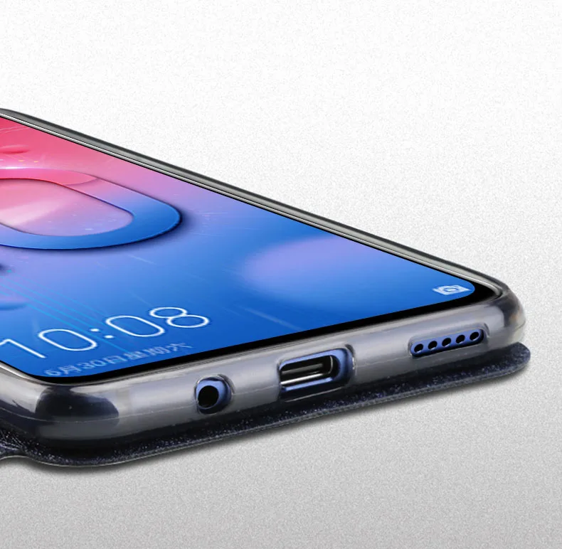 Чехол для huawei honor 10 lite, чехол из ТПУ кожи, тонкий Чехол-книжка honor 10 i, силиконовый чехол с подставкой 6,2", huawei honor 10 lite, чехол