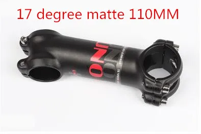 17 degree matte 110 Алюминиевый стержень для шоссейного велосипеда UNO, 17 градусов, 70-130 мм, светильник/матовый - Цвет: 17 degree matte 110