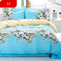 4 pcsset classic bedding set 4 sizes grey blue flower bed linen duvet cover set pastoral bed sheet ab side duvet cover 2019 bed