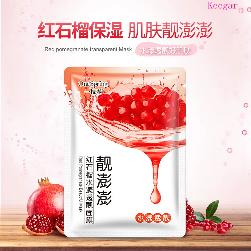 Маска для лица OneSpring против морщин с листом маска медом и гранатом увлажняющая