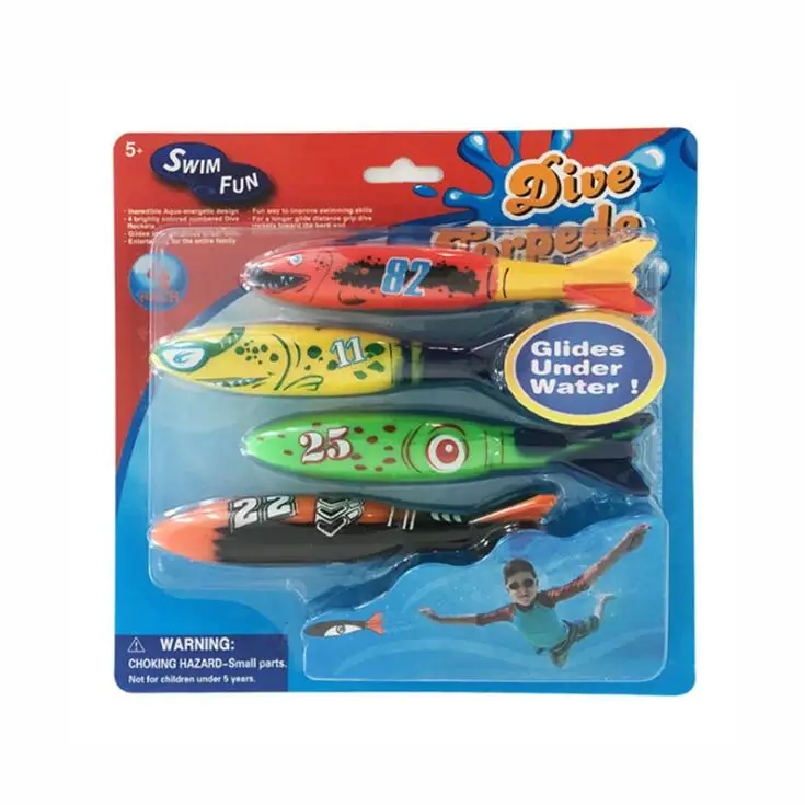 4 шт./лот игрушки для дайвинга и плавания бросания акул пляжные водные игровые