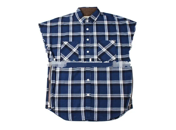 Джастин Бибер Брендовая одежда из хлопка с принтом руки рукава Шотландка фланель