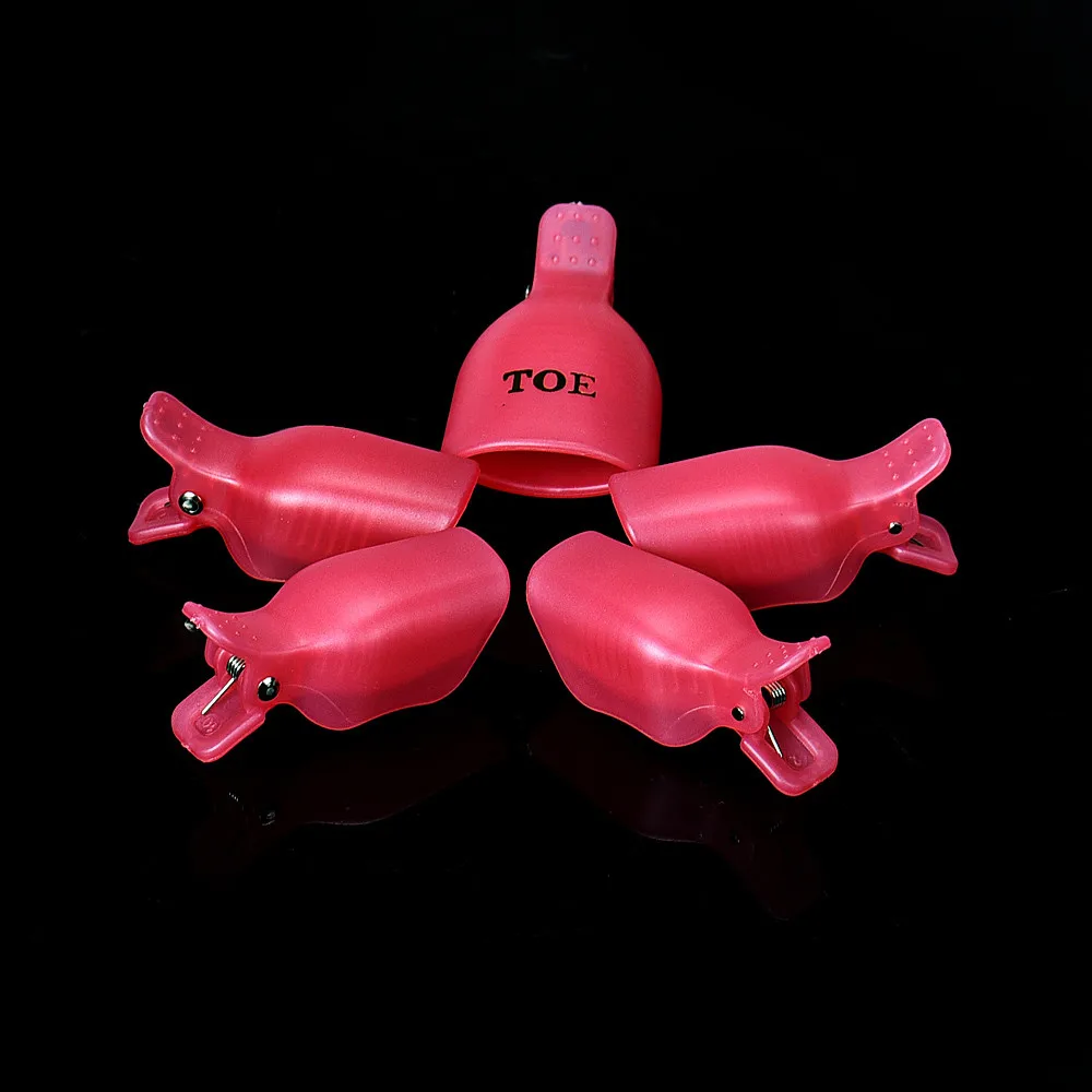 2017 Женская мода новинка 5 шт для ногтей замочить от зажима крышки гель