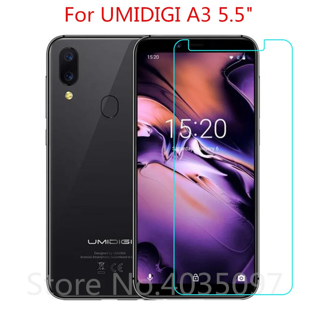 2PCS Tempered Glass For UMIDIGI A3 Screen Protector 9H 2.5D Phone Protective | Мобильные телефоны и аксессуары