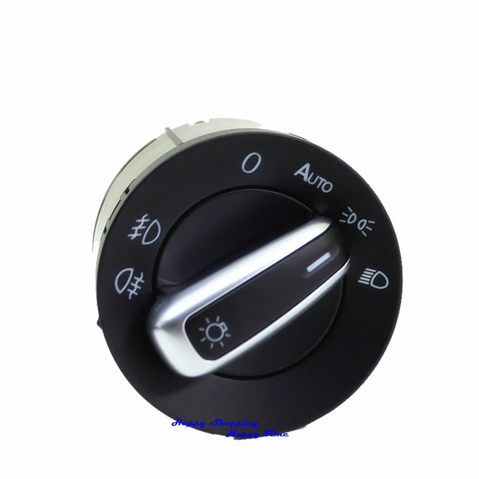 Совершенно Новый Chrome Фара Переключатель Управления Подходит Для VW Golf Jetta Passat Caddy
