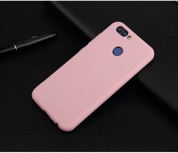 Huawei P Smart 5,65 дюймов чехол TPU Мягкий силиконовый карамельный чехол для телефона для huawei P Smart чехол FIG-LX1 P умный чехол - Цвет: Pink