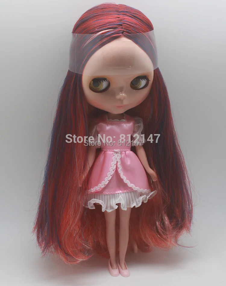 225 Обнаженная фигурка куклы blyth (разноцветные длинные вьющиеся волосы загара