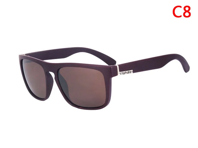 VIAHDA, модные, унисекс, квадратные, поляризационные, lunette de soleil femme de marque de Lux - Цвет линз: c7