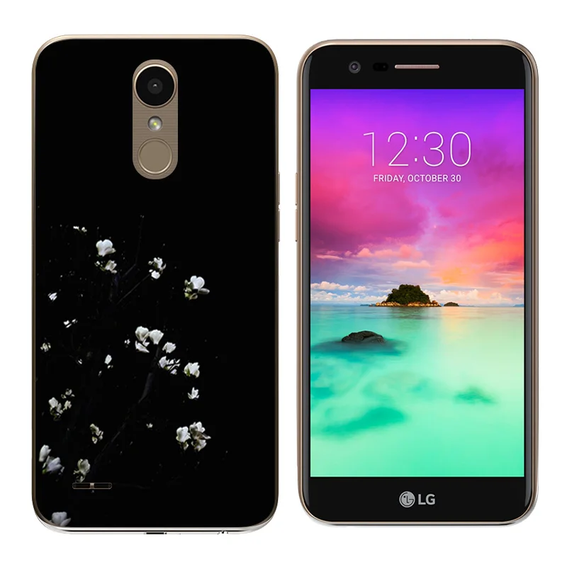 for LG K10 2017 Case Soft Silicone Expression Printing LV5 / X400 M250 M250N Cover Phone Bags |