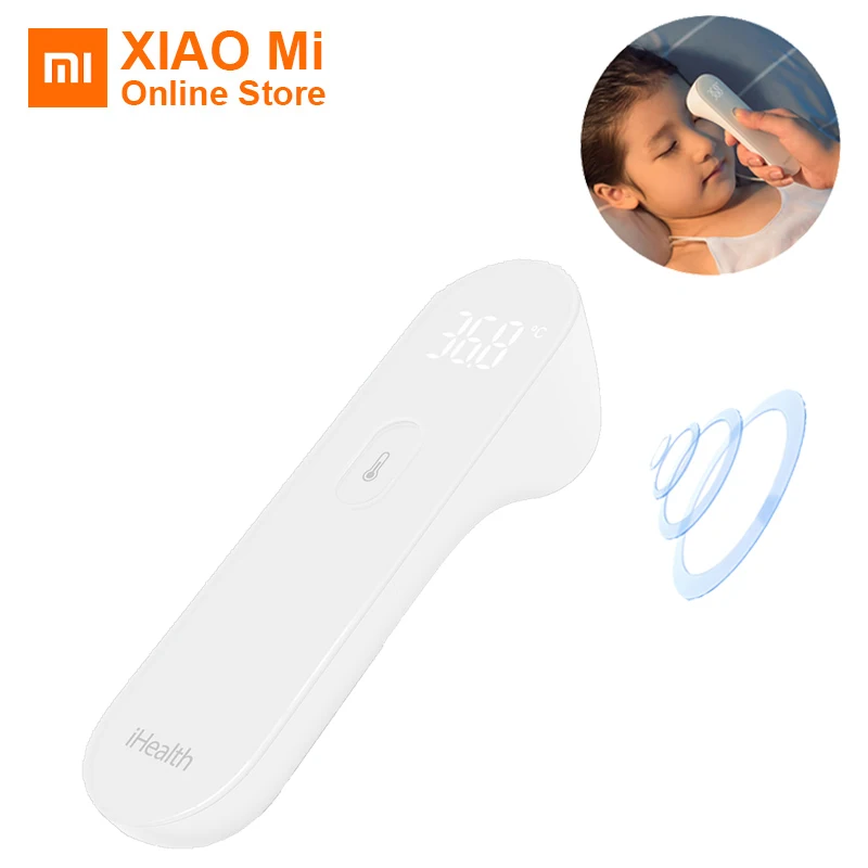 Термометр Xiaomi iHealth светодиодный Бесконтактный цифровой инфракрасный прибор для измерения температуры лба для детей и взрослых