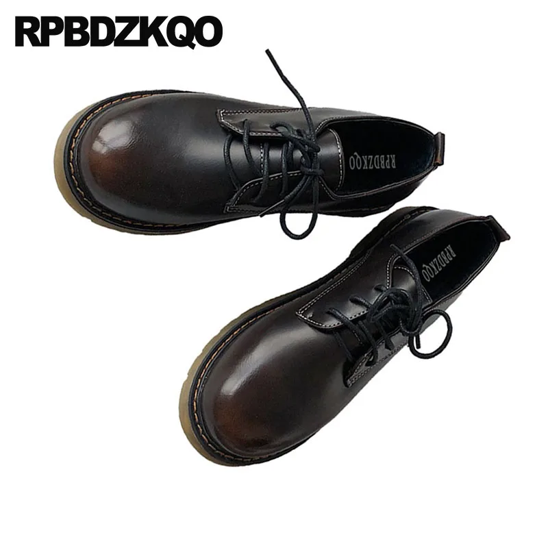 Женские винтажные оксфорды на шнуровке черные дизайнерские туфли плоской