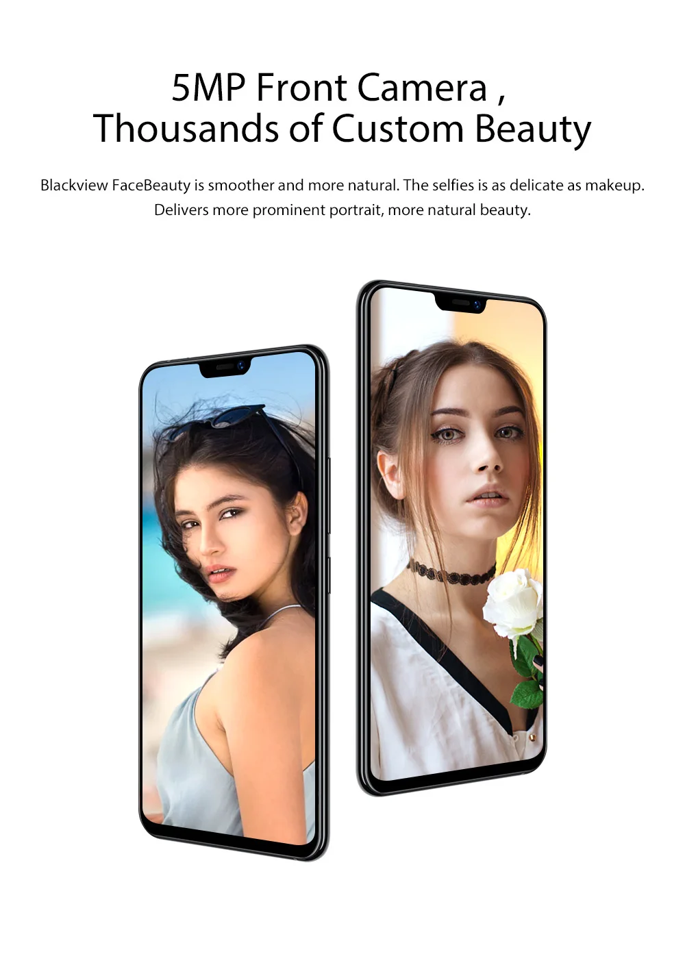 Смартфон Blackview A30, 5,5 дюймов, 19:9, полный экран, четырехъядерный процессор MTK6580A, 2 Гб+ 16 ГБ, Android 8,1, две sim-карты, 3G, мобильный телефон с функцией распознавания лица