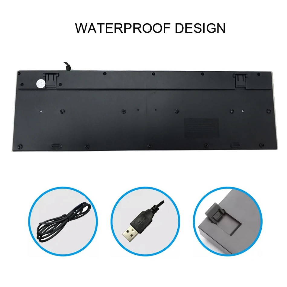 Проводной USB ПК геймерская клавиатура и мышь набор для ноутбука подсветка