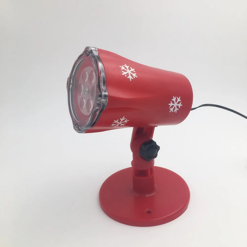 Водонепроницаемый движущийся снег проектор лампы Снежинка светодиодный