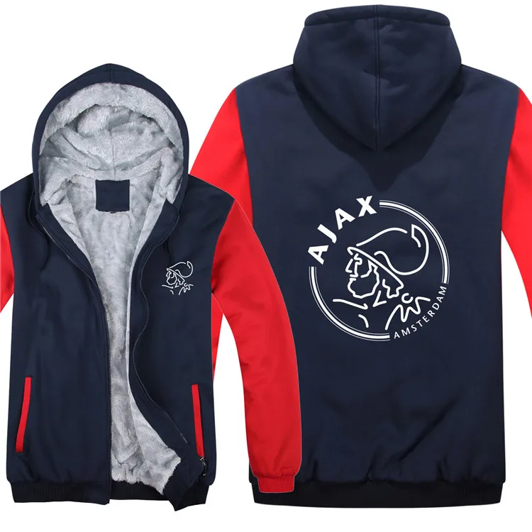 Большие размеры 5XL мужские толстовки Ajax толстовки куртки зимние мужские пуловеры мужские Пальто повседневные шерстяные флисовые толстовки - Цвет: 3