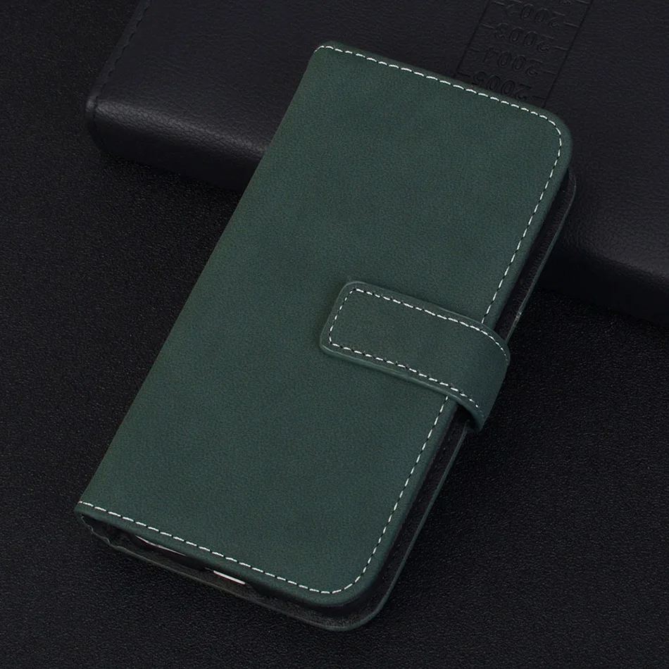 Матовый Чехол-книжка бумажник из натуральной кожи для samsung Galaxy S9 S8 плюс S7 S6 край S5 J8 J7 J3 J4 J6 J2 Note 8 9 держатель для карт чехол J320 J710