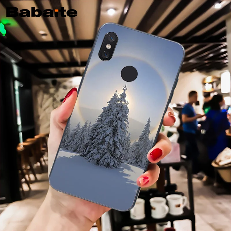 Babaite зимний Снежная гора Sceneary силиконовый чехол для телефона для Xiaomi MiA1 A2 lite F1 Redmi 4X 5Plus S2 Note7 Redmi Note4