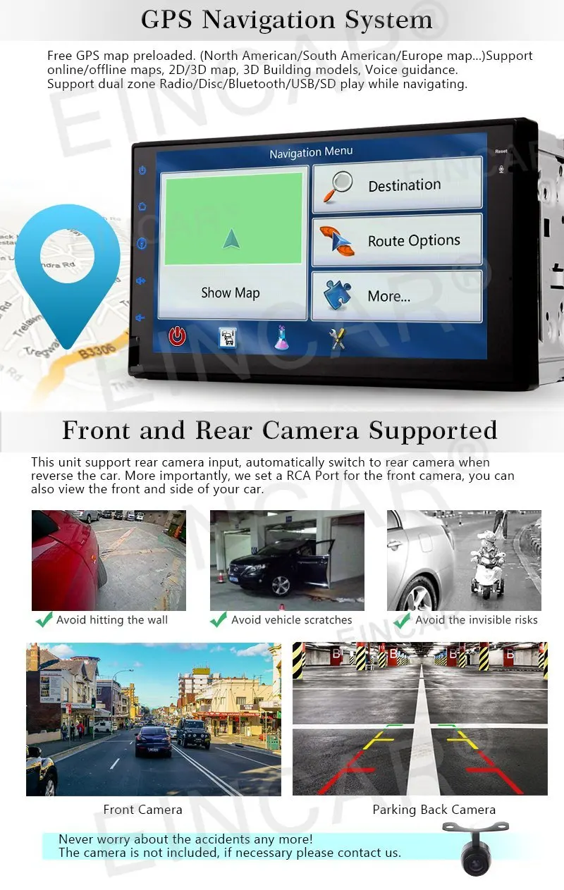 2Din Android 6 0 Автомобильный аудио не DVD стерео с радио gps wifi навигационное головное