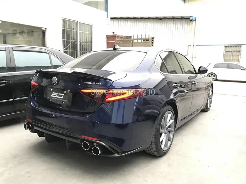 Для Alfa Romeo Giulia, высококачественный задний спойлер из углеродного волокна, задний спойлер, задний багажник, губы, сапоги, декоративное крыло, Стайлинг автомобиля