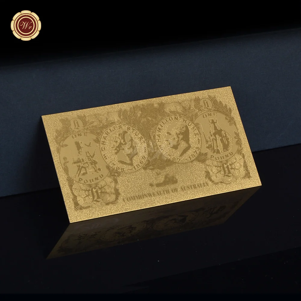 Позолоченные банкноты с гравировкой Изысканные в австралийском стиле Ned Kelly 1