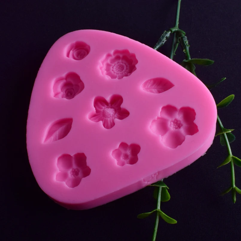 Из мультфильма Холодное сердце 1 шт. форма цветка силиконовой формы 3D Fondant
