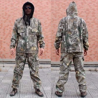 mens outdoor camouflage fishing clothes fishing hoodie and pants men hunting clothes fishing clothing camouflage fishing wears