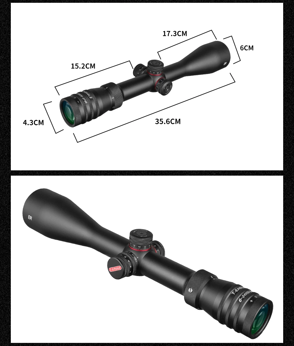 T-Eagle SFIR 6-24X50 прицел Боковая регулировка охотничий прицел оптические прицелы боковая фокусировка прицел Снайперский прицел