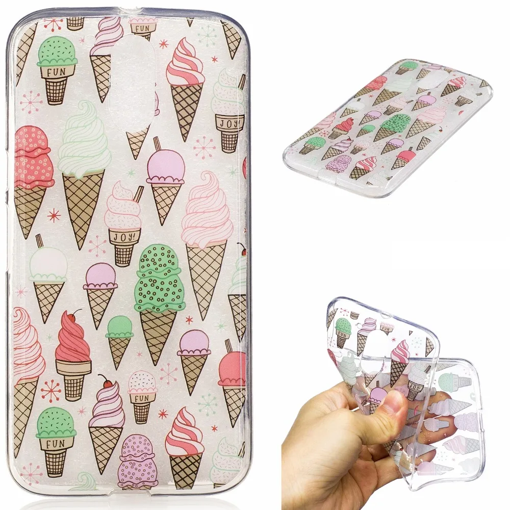 Мороженое панда ананас кошка перо печать помада девушка роспись кремния ТПУ