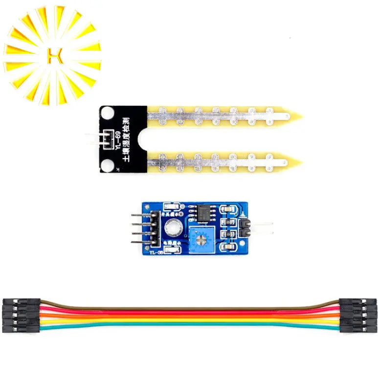 Модуль датчика влажности почвы для arduino умный автомобильный соединитель DIY