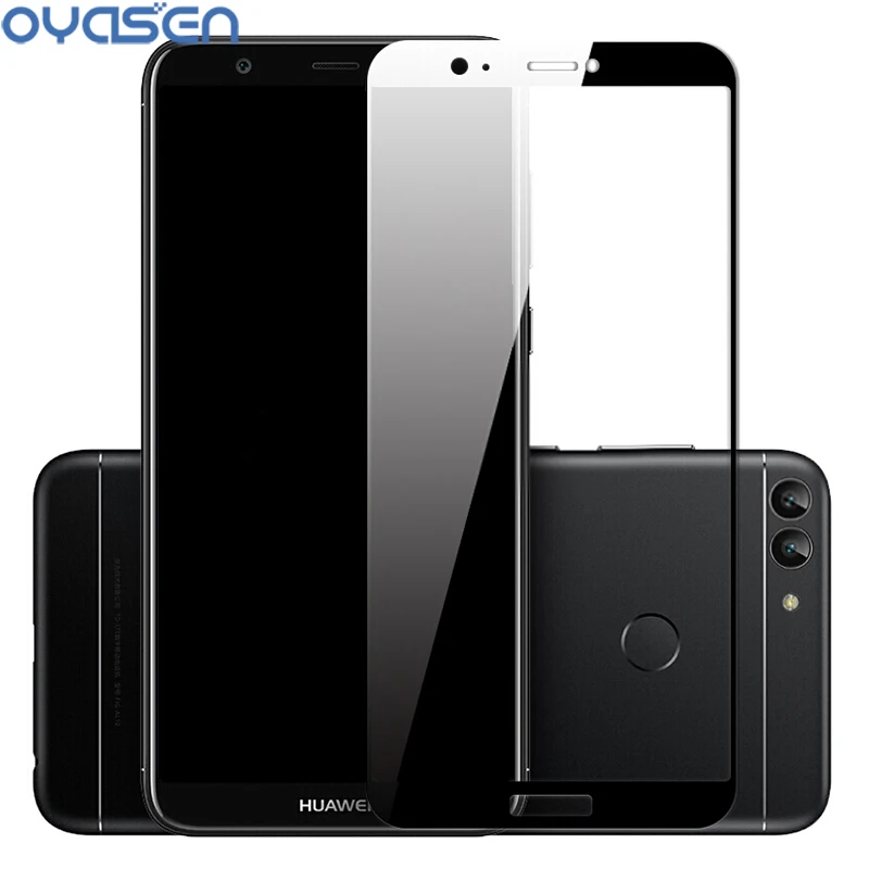 Полное покрытие закаленное стекло для Huawei P Smart FIG-LX1 5 65 дюймов 9H Взрывозащищенный