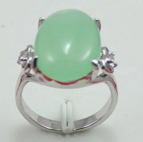

Fine light green jade bead fine jewelry ring(#6,7,8,9,10) free shipping