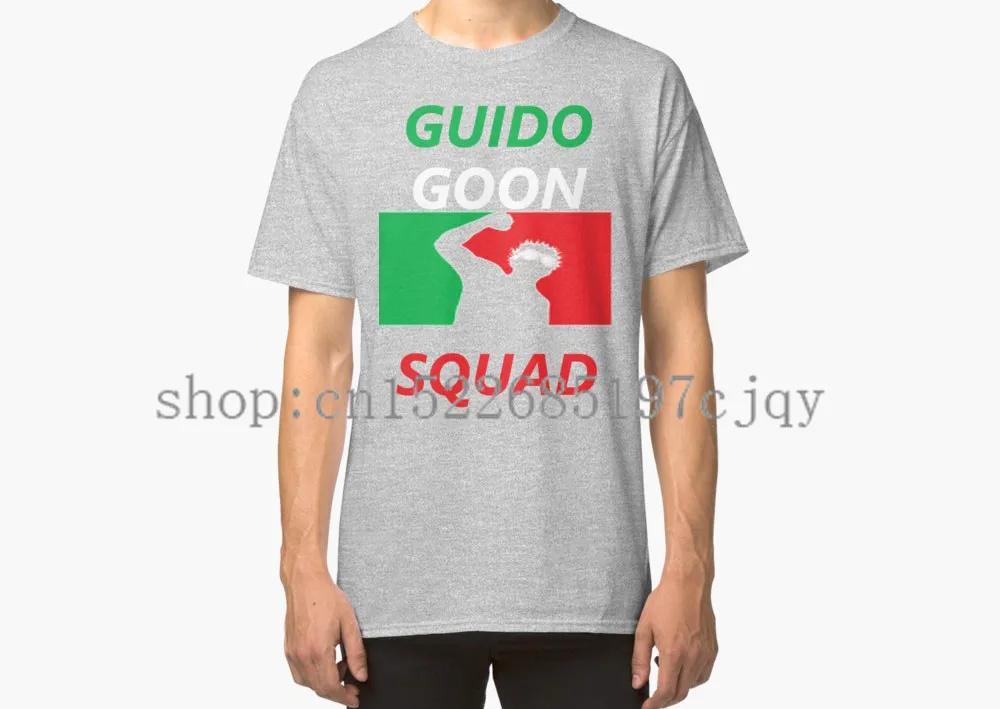 2018 Новый GUIDO GOON SQUAD безопасности Squad логотип Для мужчин с коротким рукавом