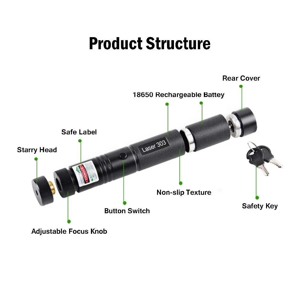 XpertMatic военные 532nm 5 МВт 303 зеленый лазер Верде Pen Lazer указатель Сжигание луч сжечь